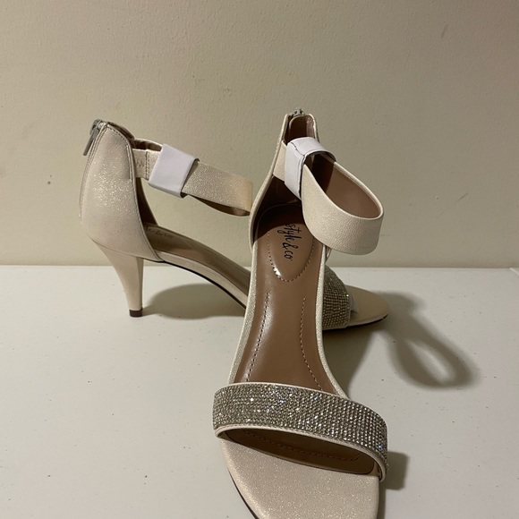 Style & Co. | Shoes | Style Co Paycee Rose Gold Shine Two Piece Dress Sandals | Poshmark